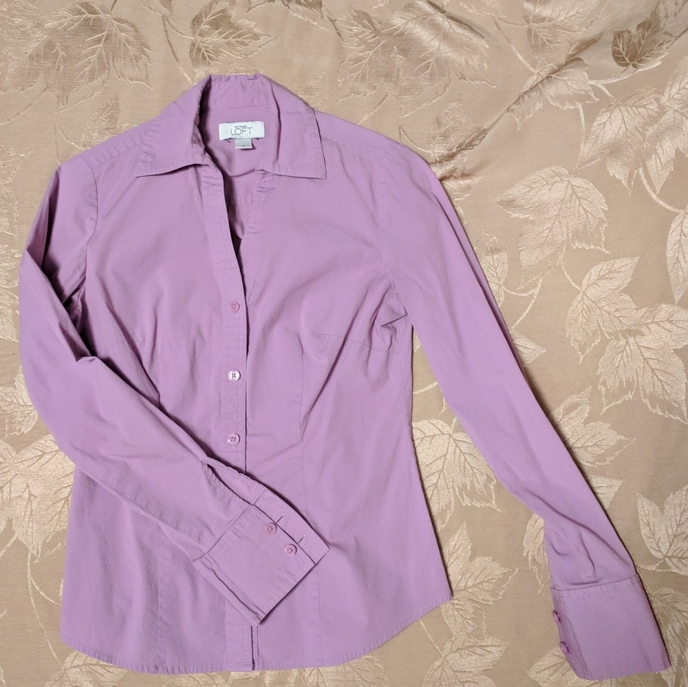 Lilac button down